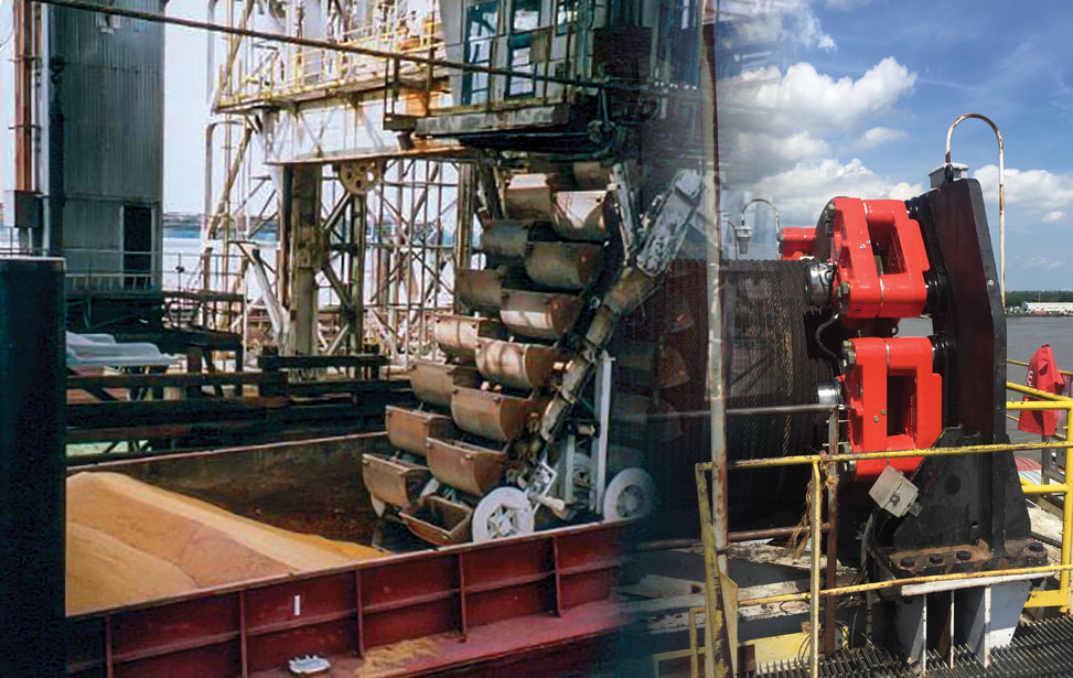 Barge Unloading Conveyor Winch
